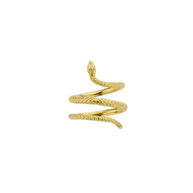 gold-plated snake ring lovely serpiente