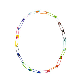 Necklace of colored pins