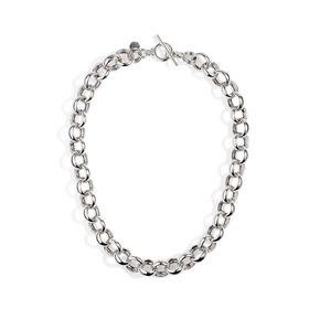 silver-plated janyce chain necklace