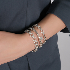 silver-plated chain bracelet