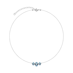 Sky necklace with crystals