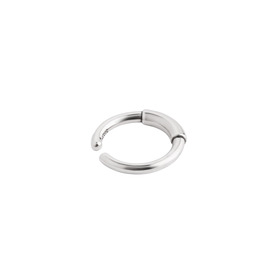 silver-plated lenny open ring