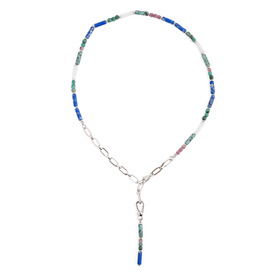 Hello Summer Emerald necklace made of natural stones