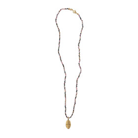Tourmaline necklace with medallion