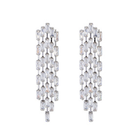 chandelier earrings with crystals