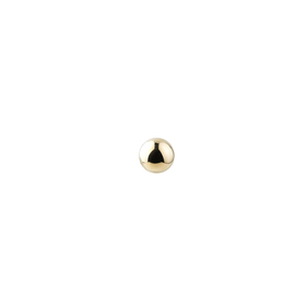 gold-plated silver ball mono-earring