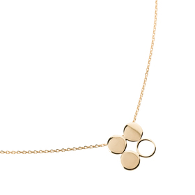 gold-plated silver clover necklace