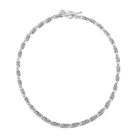 silver-plated stacy necklace with crystals