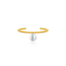 gold-plated silver bracelet with pear