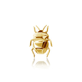 gold-plated silver bug pin