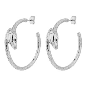 serpiente hoop earrings