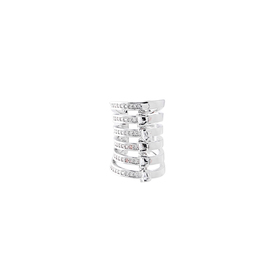 Multi-level cuff with crystals