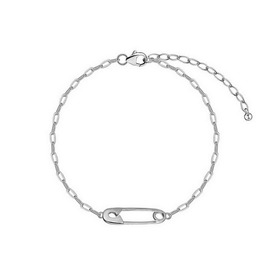 Silver Pin Chain Bracelet