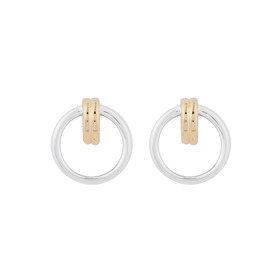 bicolor earrings ebba circles