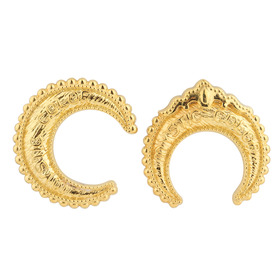 Gold-plated Crescent earrings