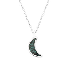 necklace with a blue moon pendant