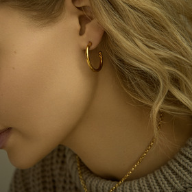 Gold-plated hoop Earrings