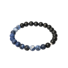 Bracelet made of agate and sodalite