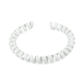 White Spiral Bracelet