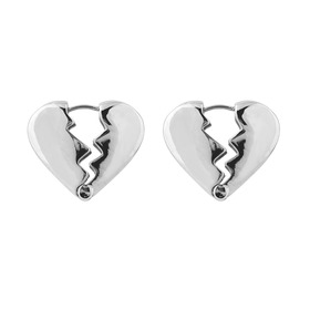 broken heart earrings