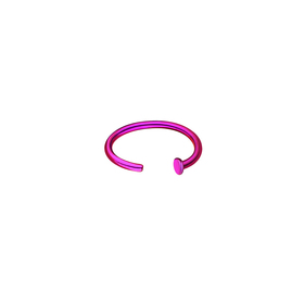 purple steel nose piercing ring