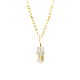 Gold-plated DANCING CRYSTAL necklace