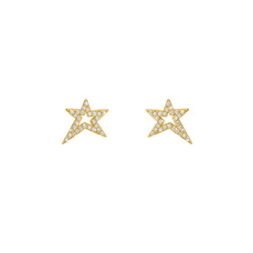 Gold-plated LITTLE STARDUST Star Earrings