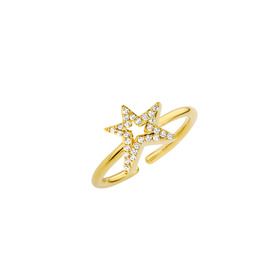 Gold-plated STARDUST ring