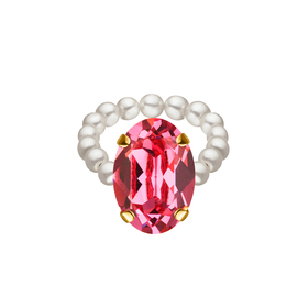 Sweet Dream Ring with pink crystal