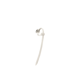 The small silver flange earring