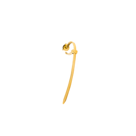 Small gilded flange earring