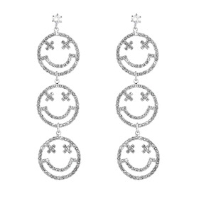 smileearrings with crystals