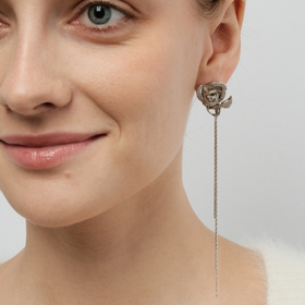 Stud earrings with rose SECRET GARDEN