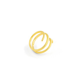 gold-plated snake ring lovely serpiente