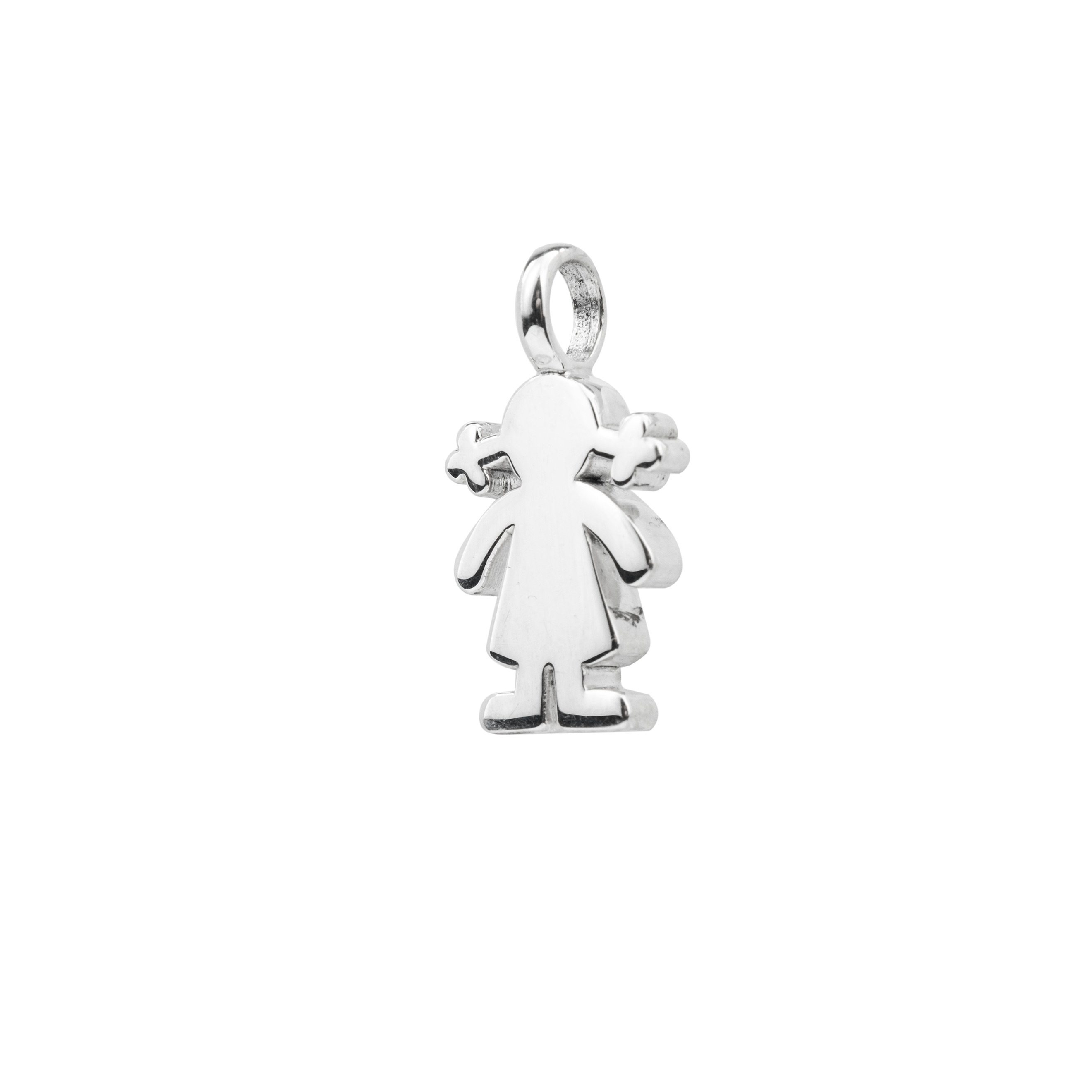 Sweet Dolls silver pendant with a silhouette of a girl – buy at Poison Drop  online store, SKU
