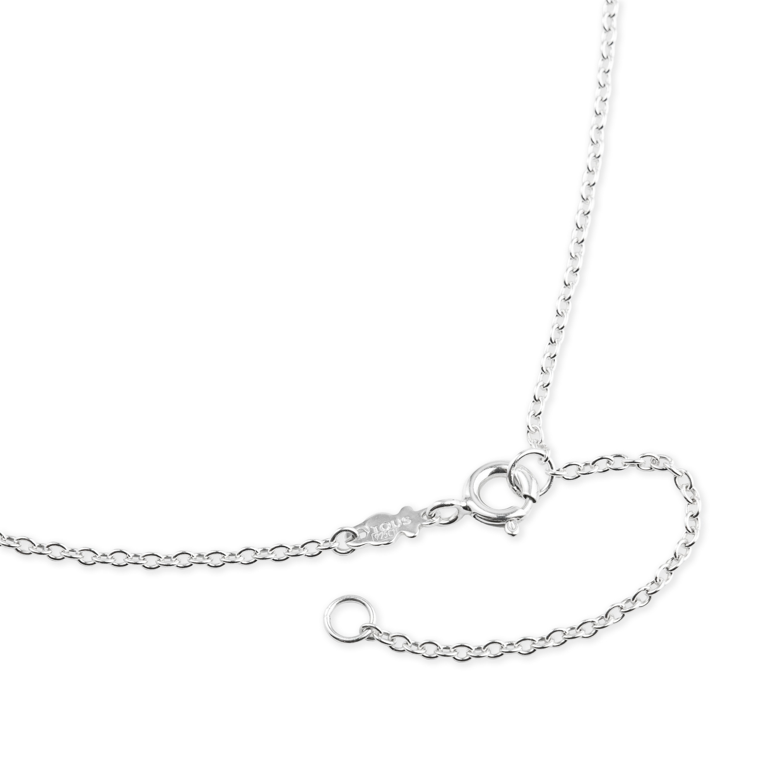 Tous silver bear best sale necklace