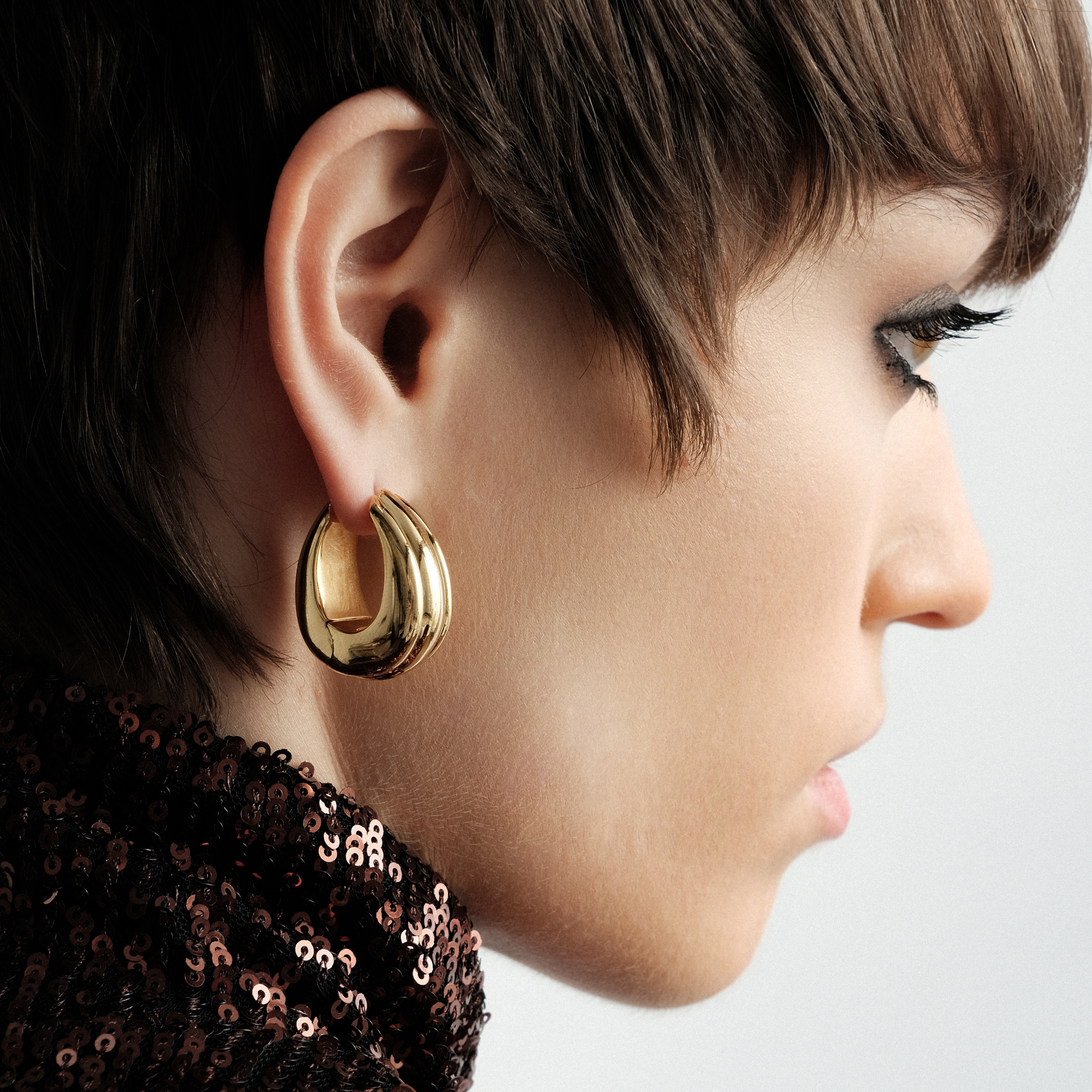 Line sale hoop earrings