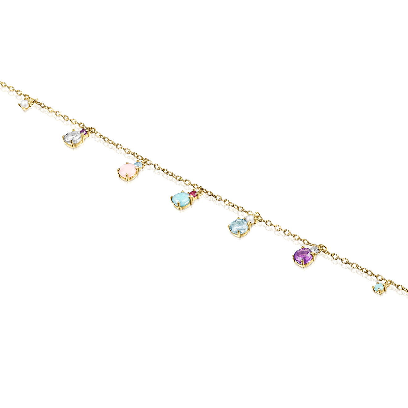 Mini Ivette bracelet in yellow gold with semi-precious stones – buy at  Poison Drop online store, SKU