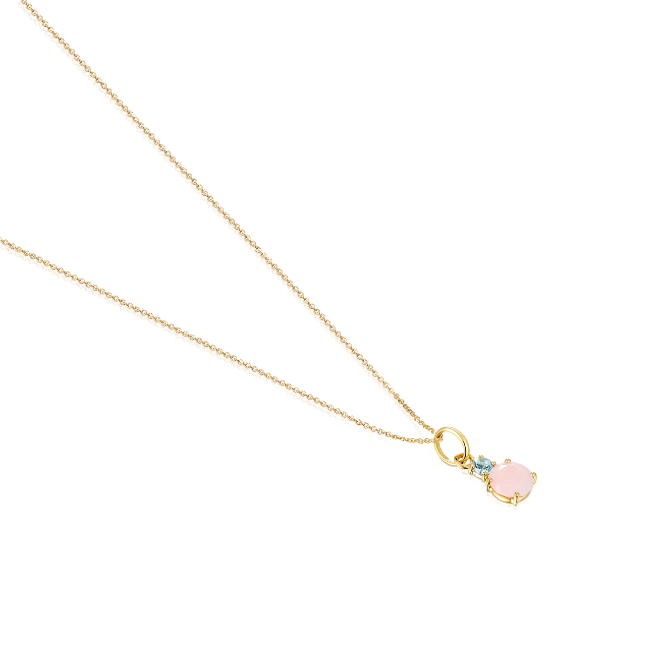 Mini Ivette necklace in yellow gold with opal and topaz – buy at Poison  Drop online store, SKU