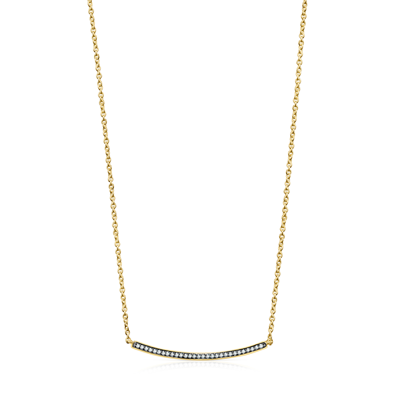 Nocturne necklace made of silver coated vermeil with diamonds – buy at  Poison Drop online store, SKU