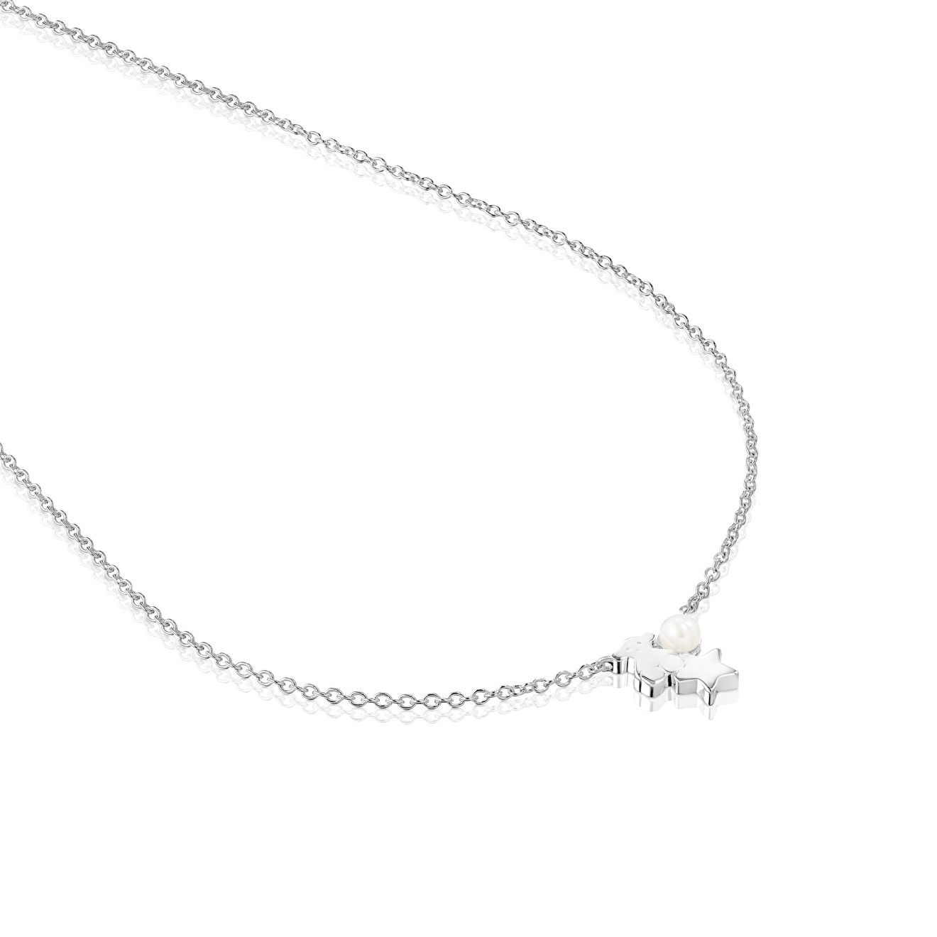 Nocturne necklace made of silver with pearls – buy at Poison Drop online  store, SKU