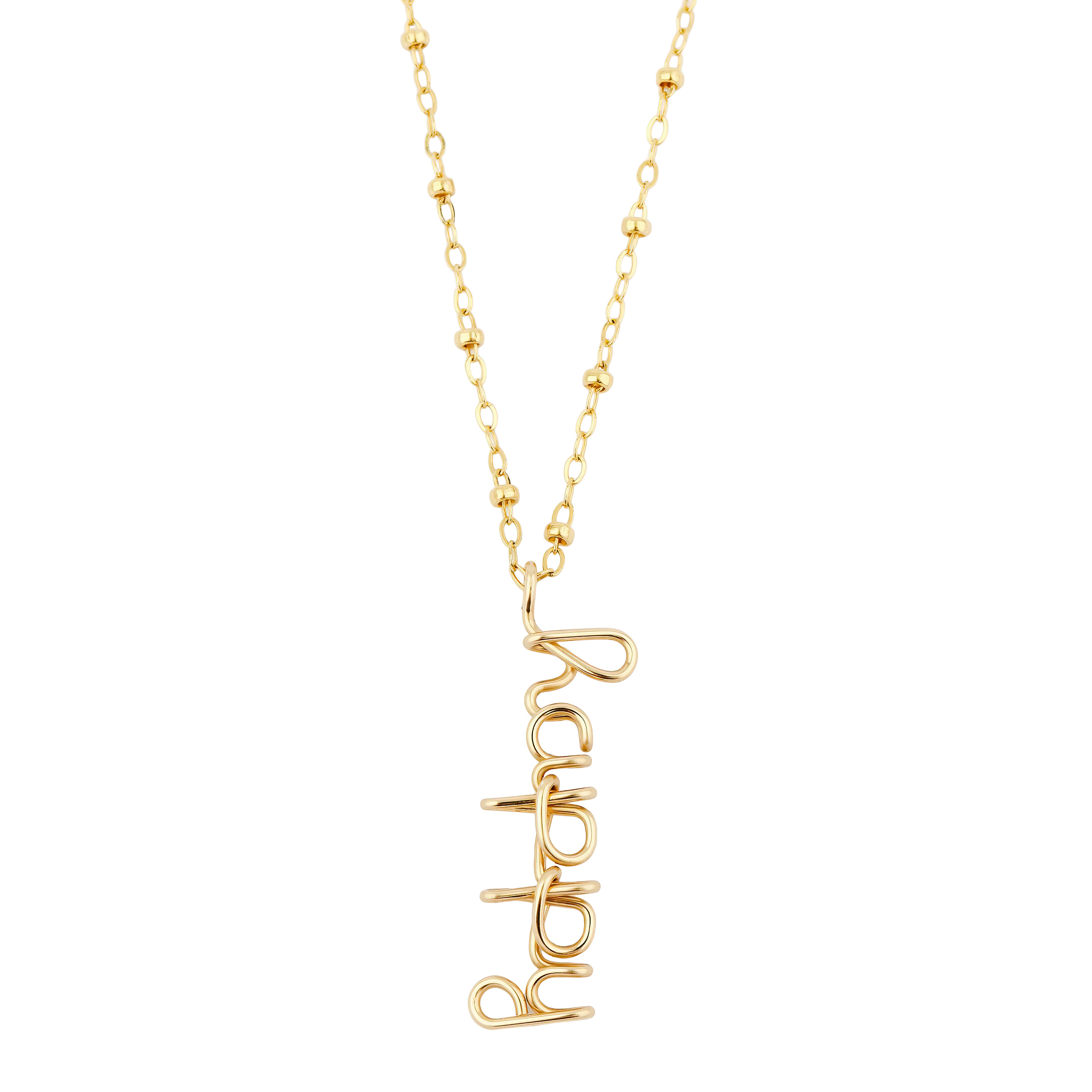 Original pendentif necklace happy in 14 karat yellow gold buy at