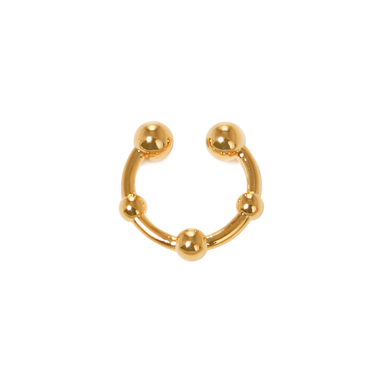 gold-tone cuff earring with a pendant – buy at Poison Drop online store,  SKU 28829.