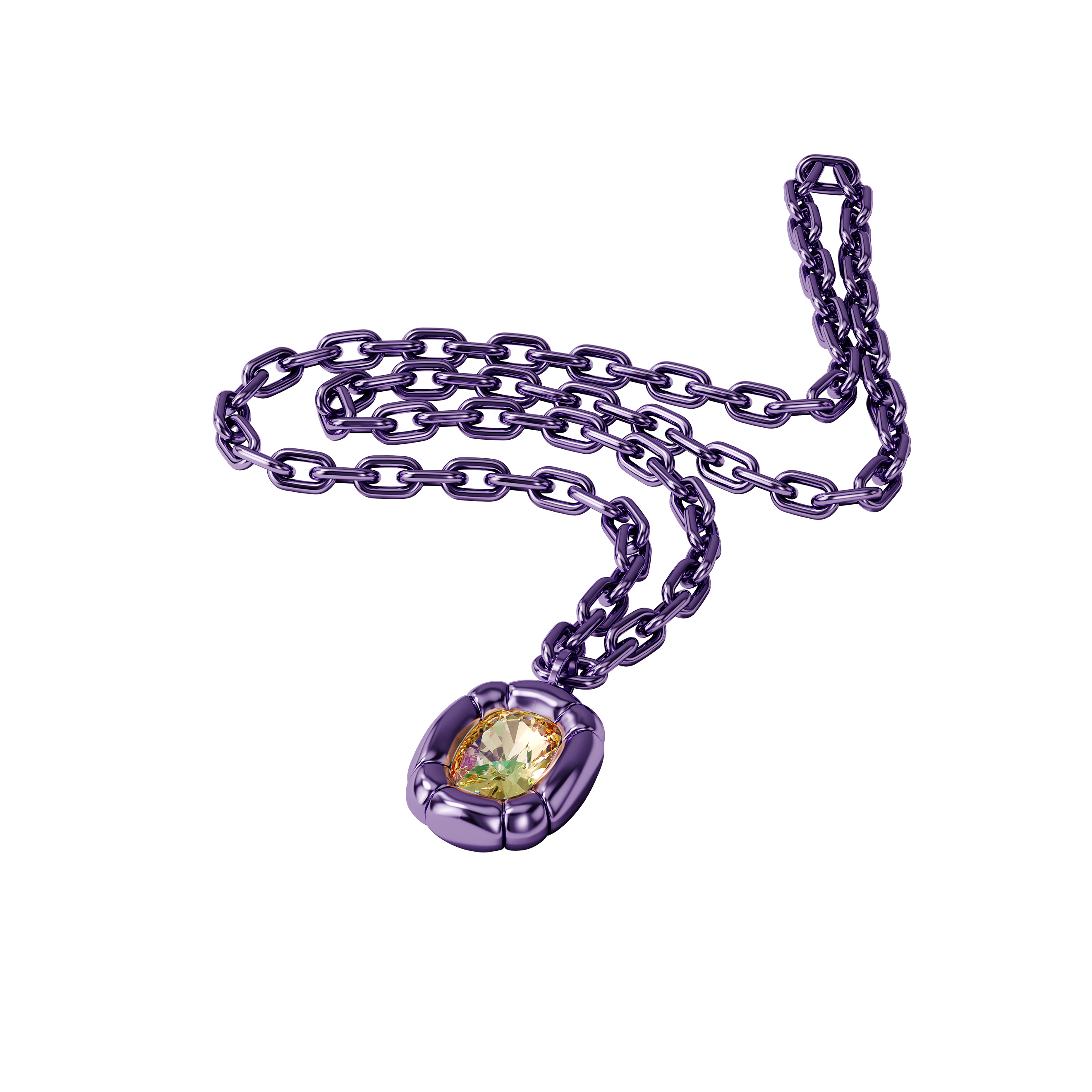 Swarovski Dulcis Necklace Cushion cut, Purple – Bluesalon.com