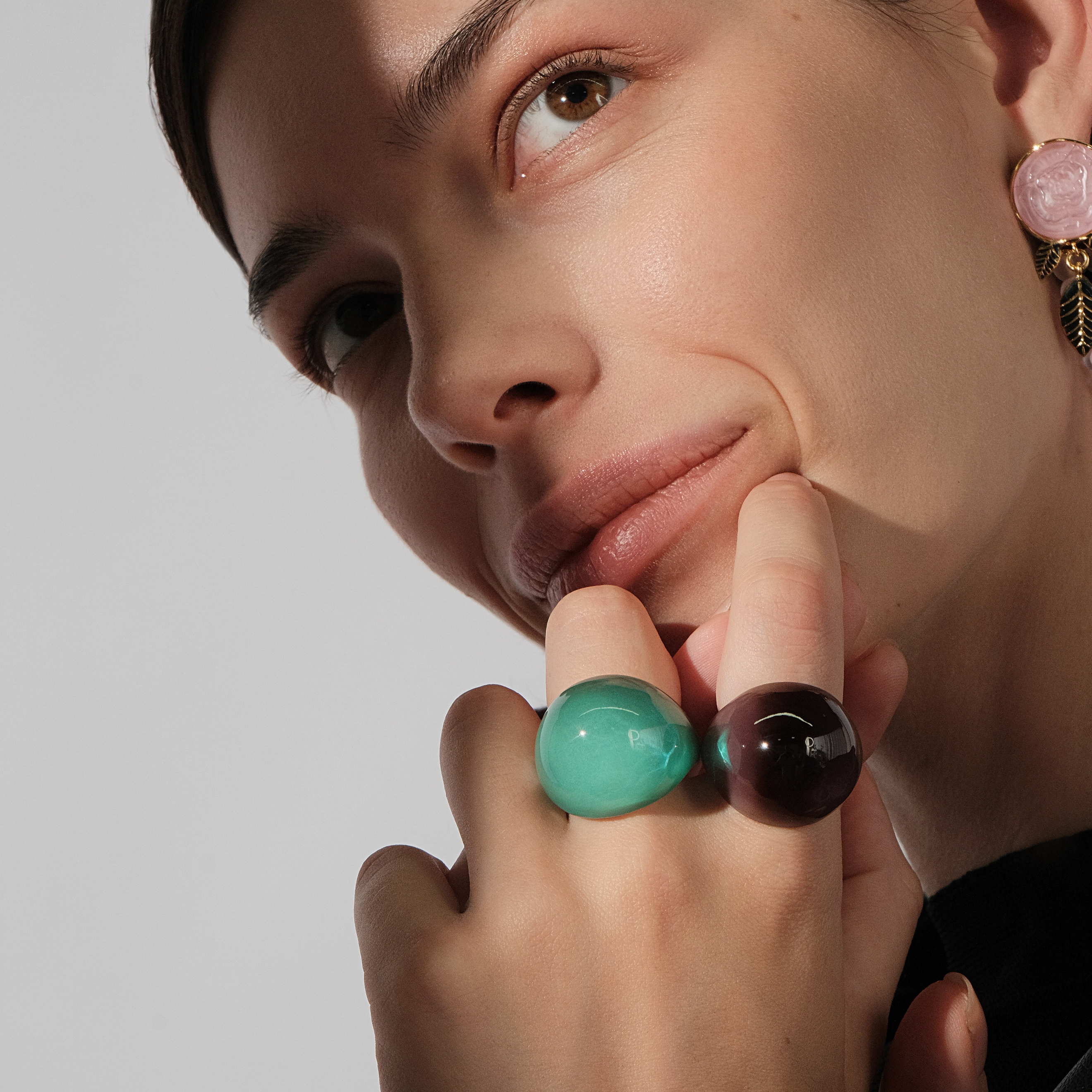 Lalique cabochon clearance ring