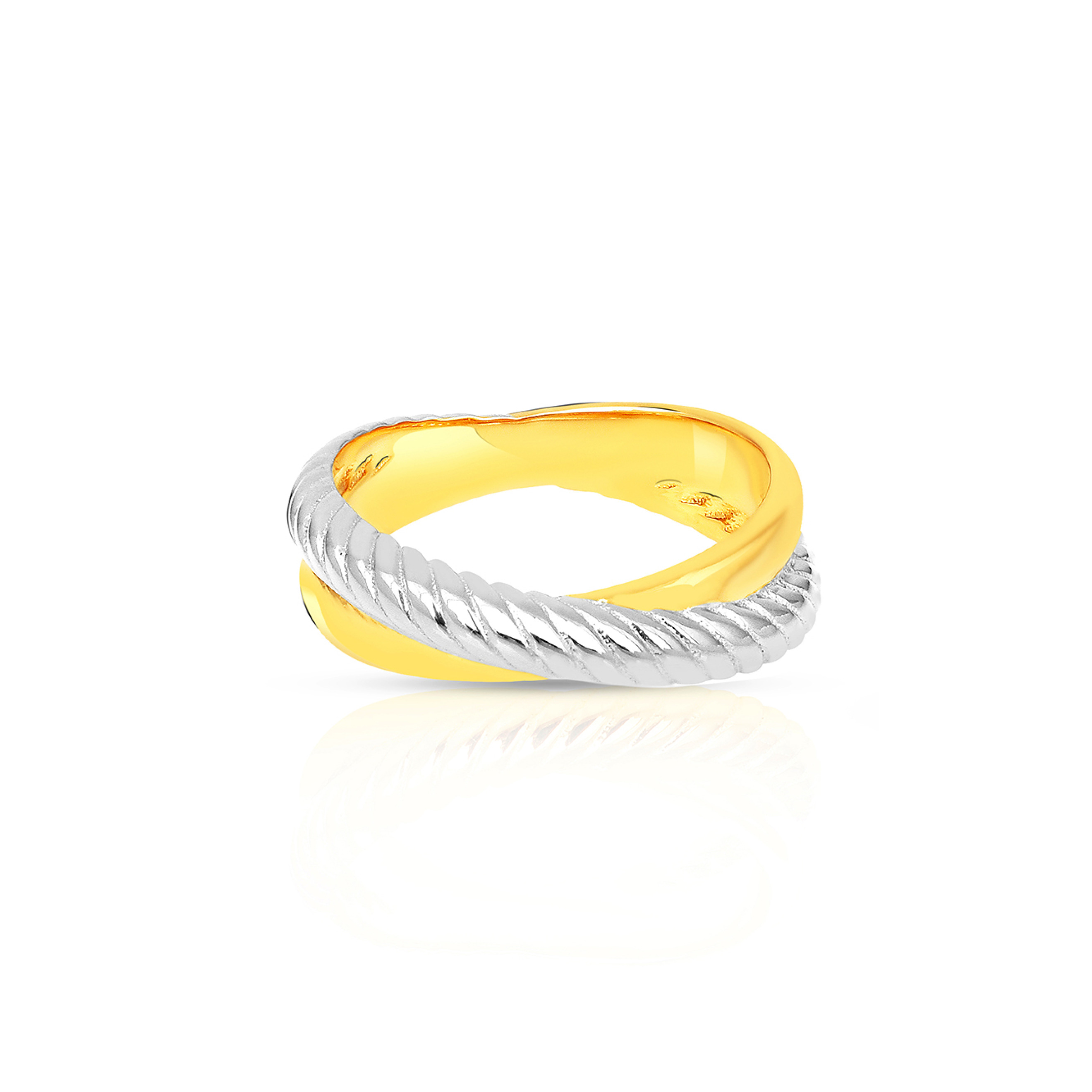 Bicolor Double Ring – buy at Poison Drop online store, SKU 38182.