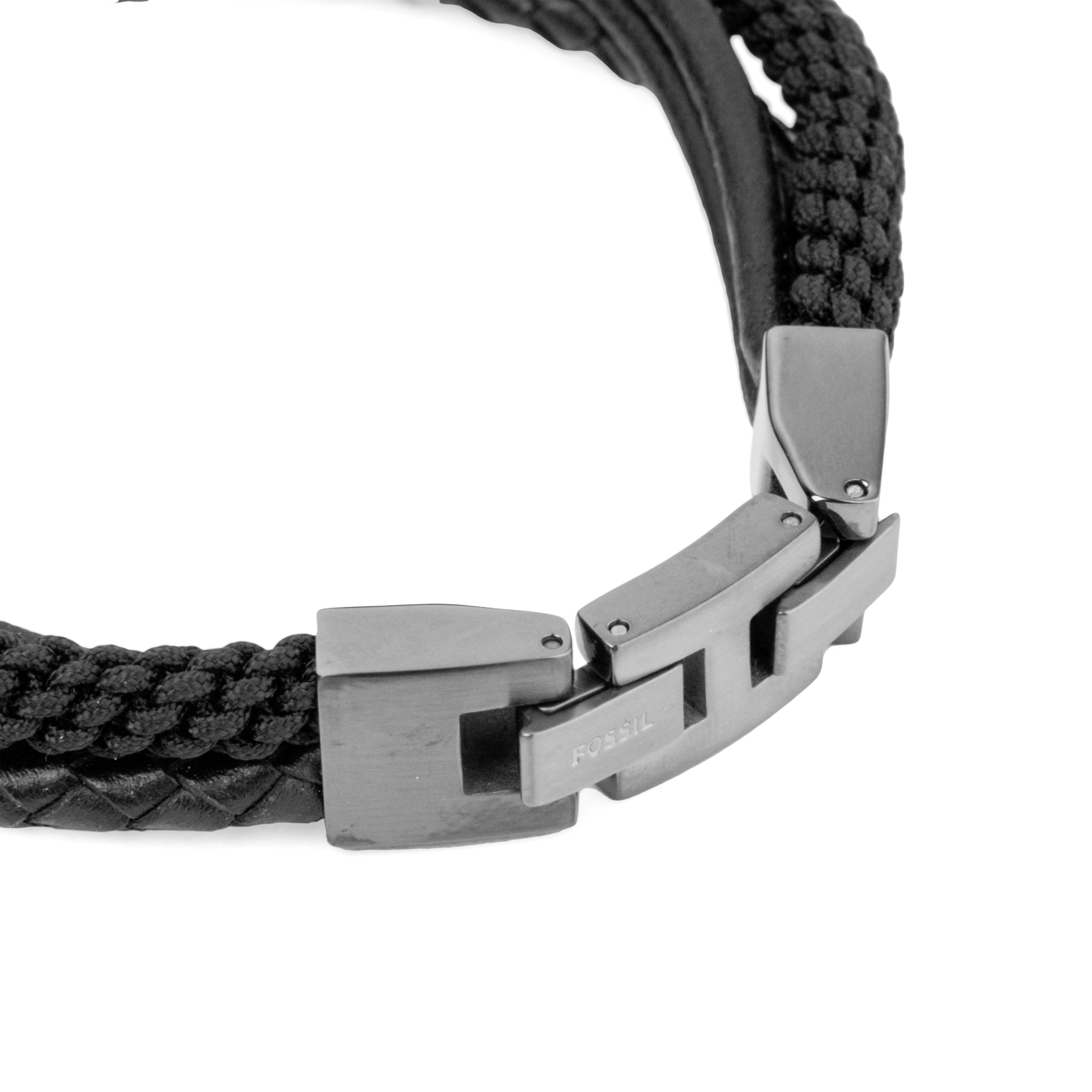 Multistrands Black Leather MultiStrand Bracelet  JF03994040  Fossil