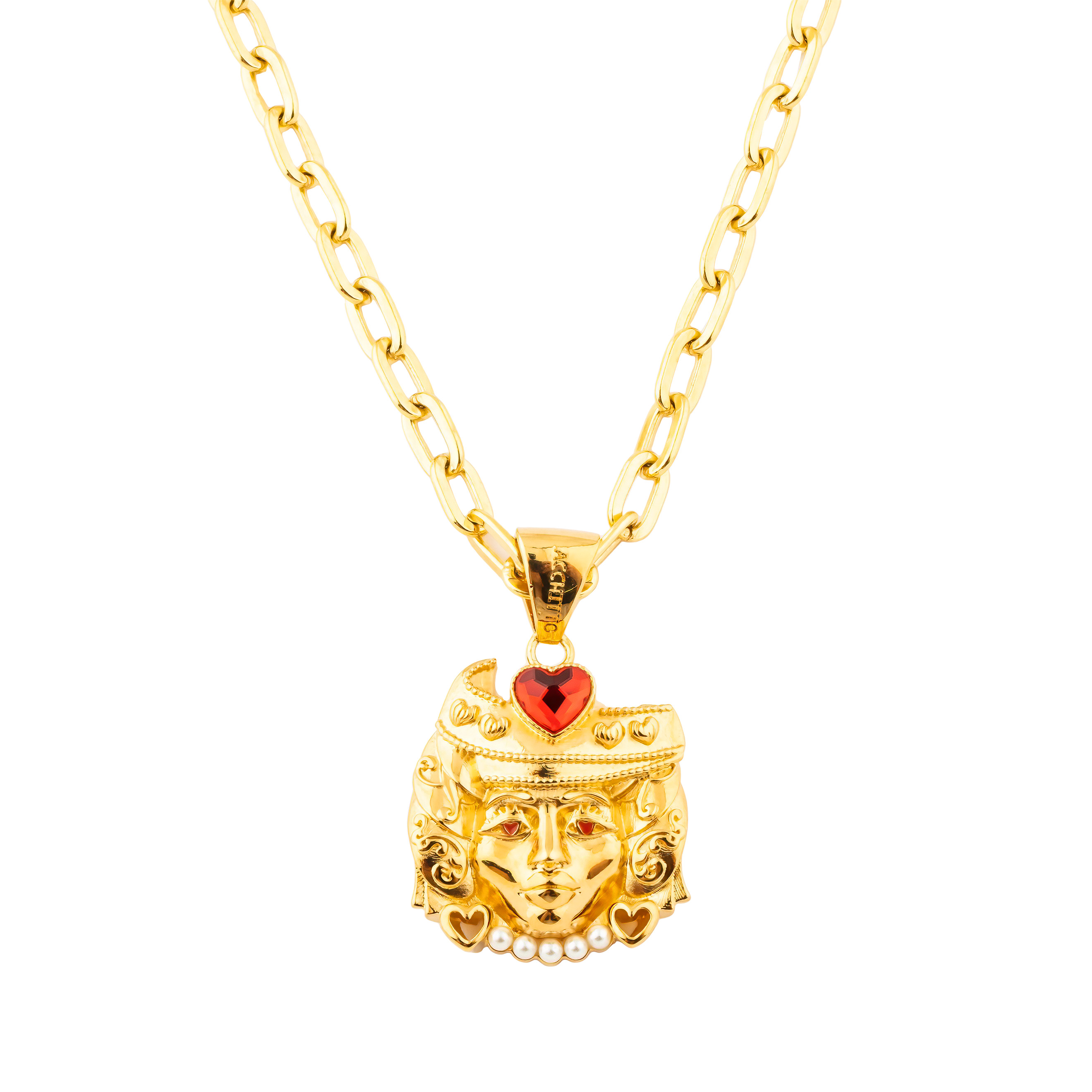 Big gold plated discount pendants