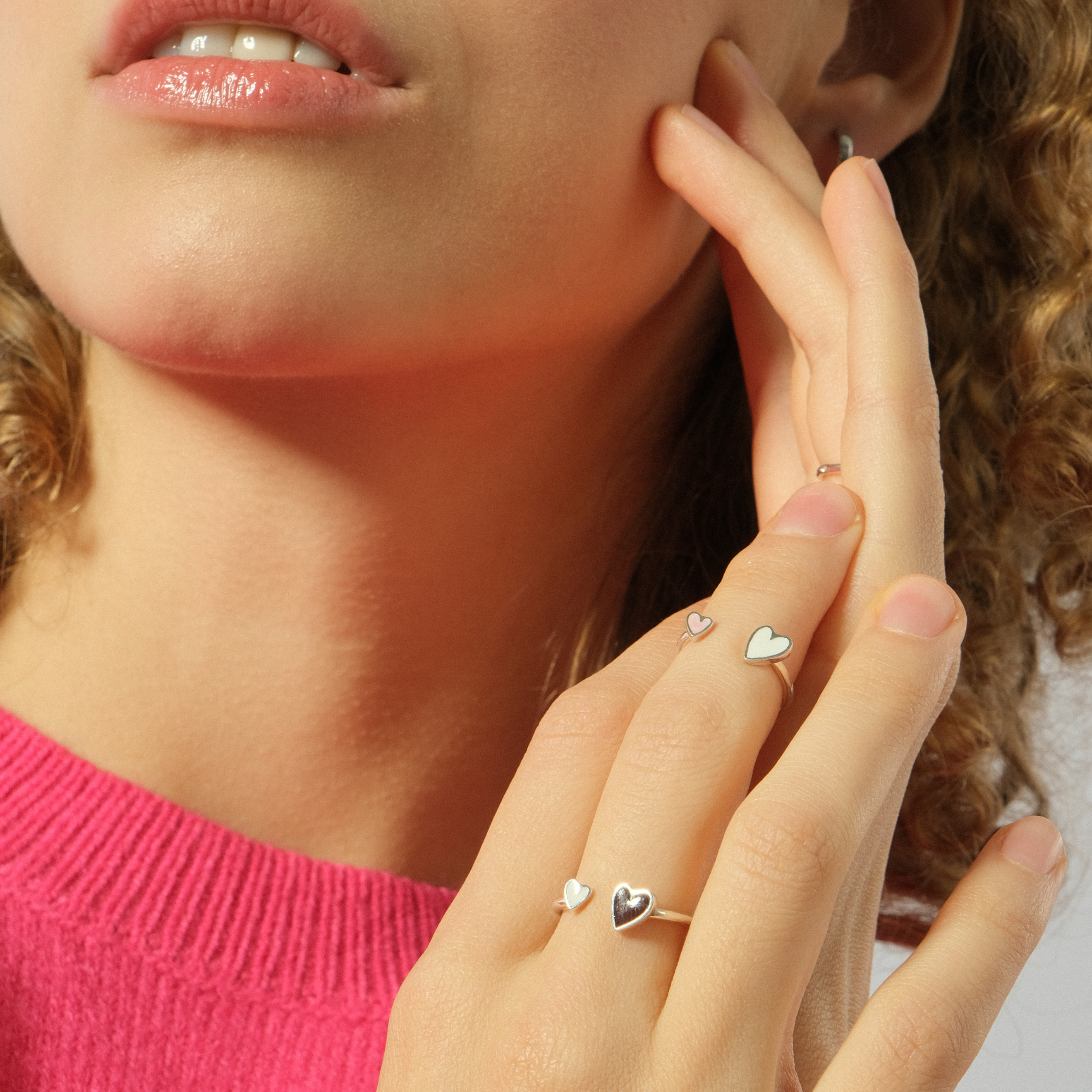 Polished heart deals open ring